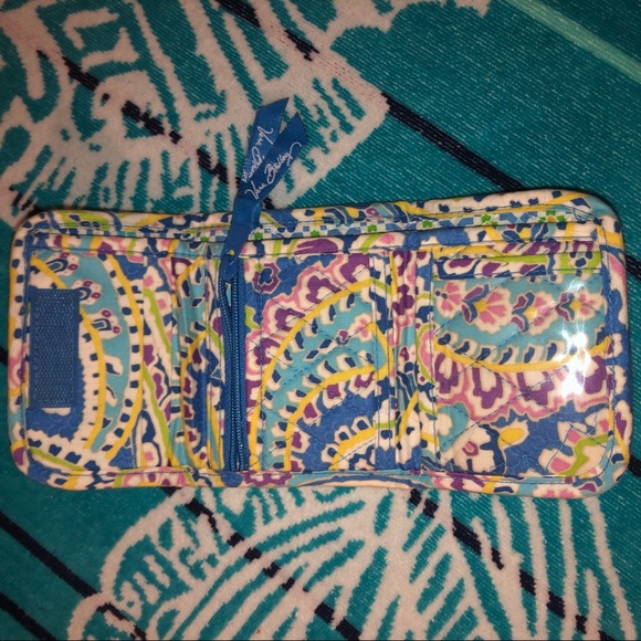 Vera Bradley Capri Blue Lola Style Bowler Bag - Picture 15 of 16